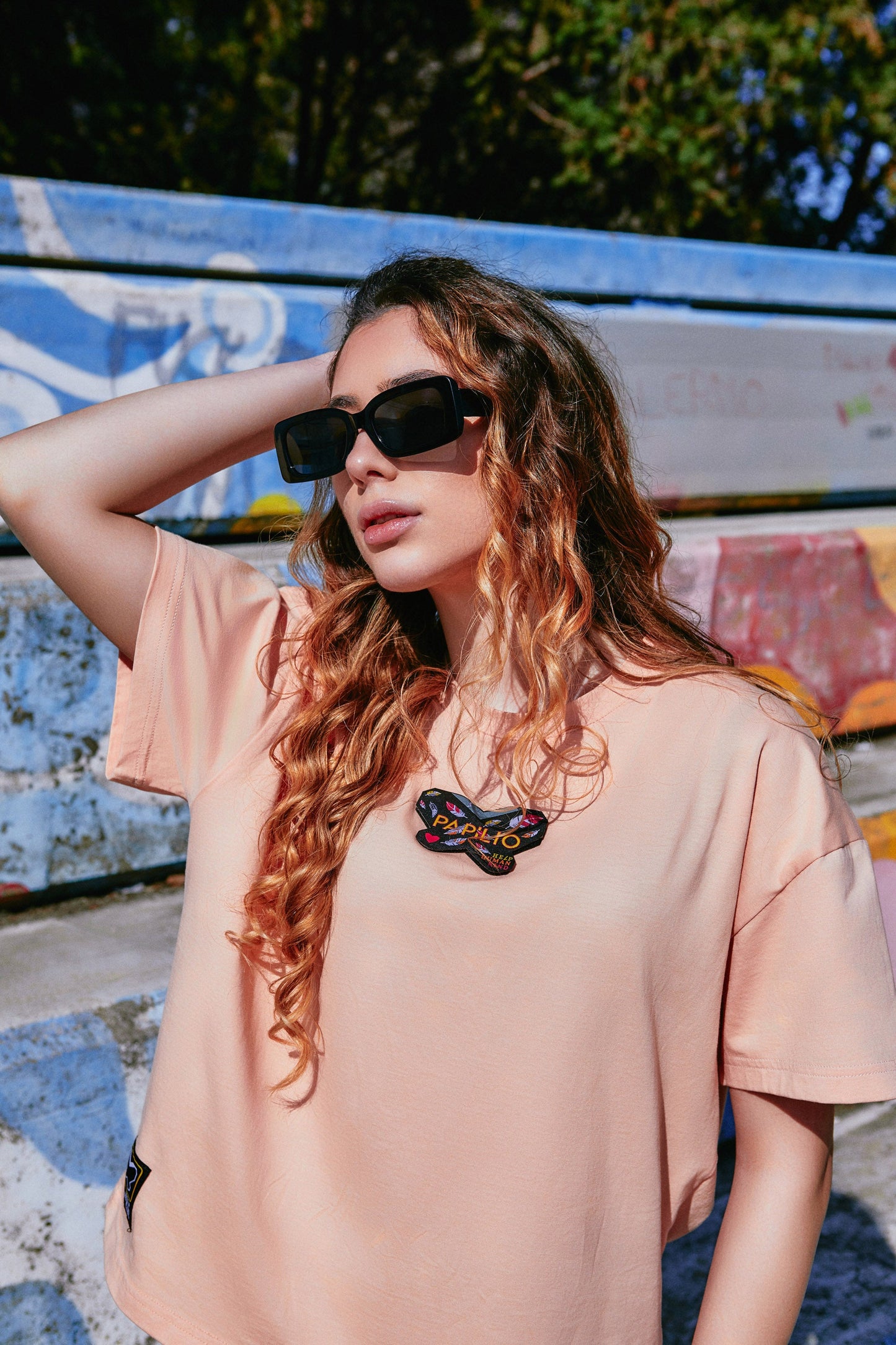 PeachFruit - T-Shirt oversize - papilioforpeople
