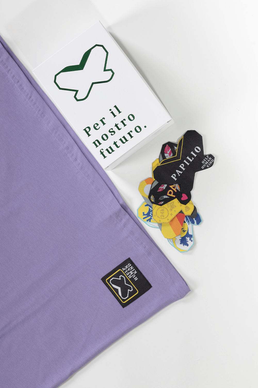 Lavanda - T-Shirt cotone oversize - papilioforpeople