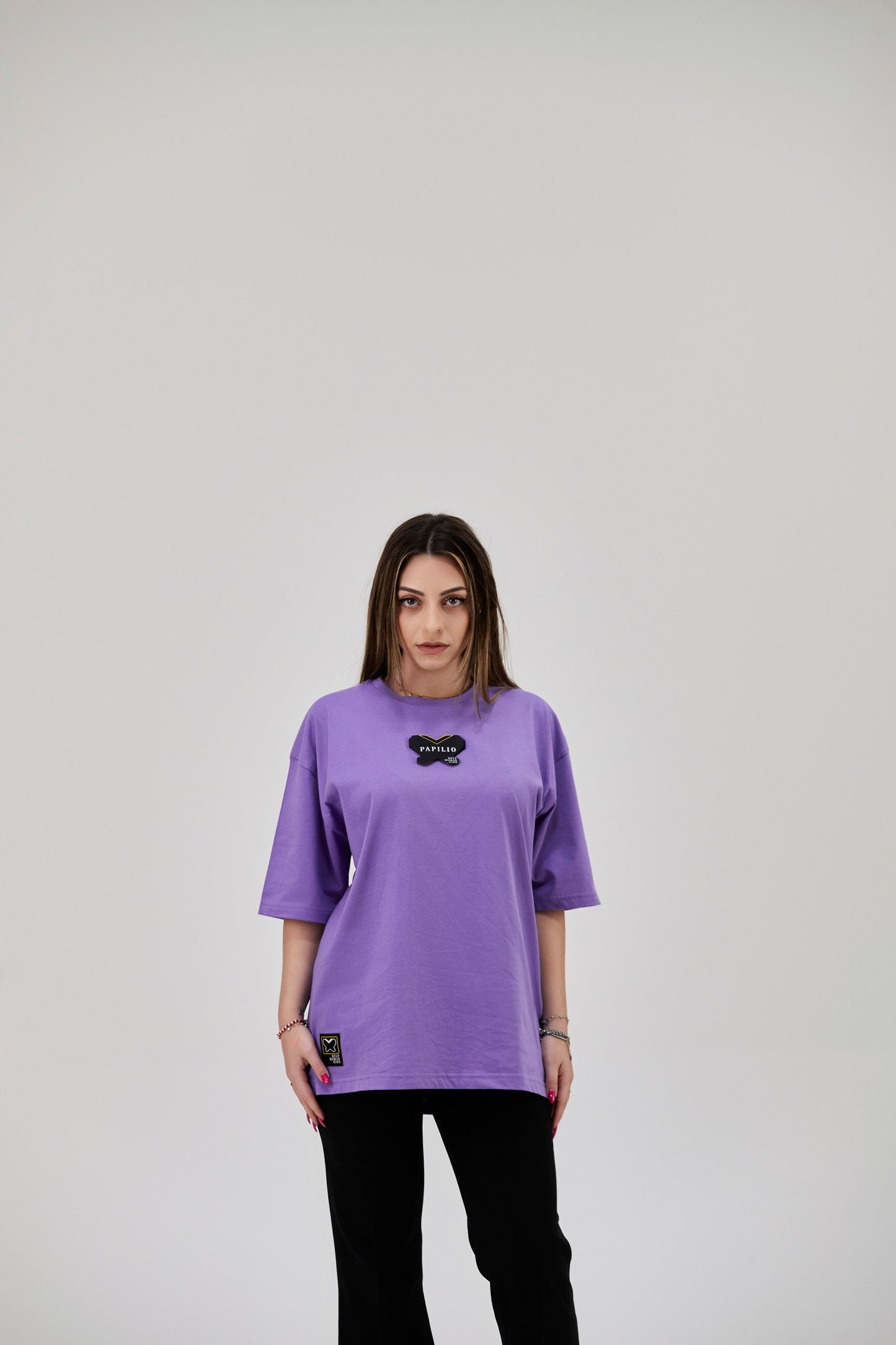 Lavanda - T-Shirt cotone oversize - papilioforpeople
