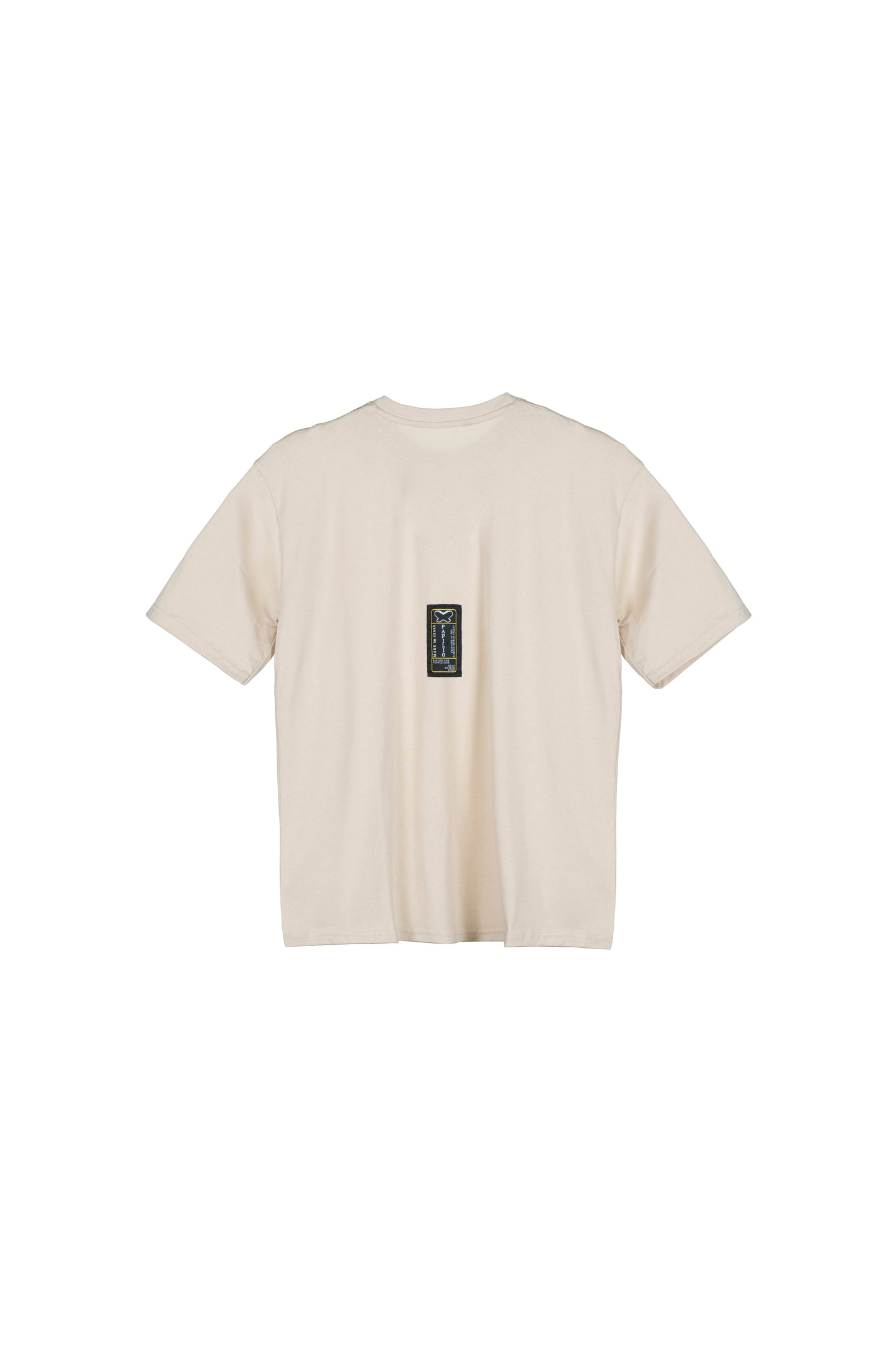 T-shirt in tessuto cotone oversize - Avorio - papilioforpeople