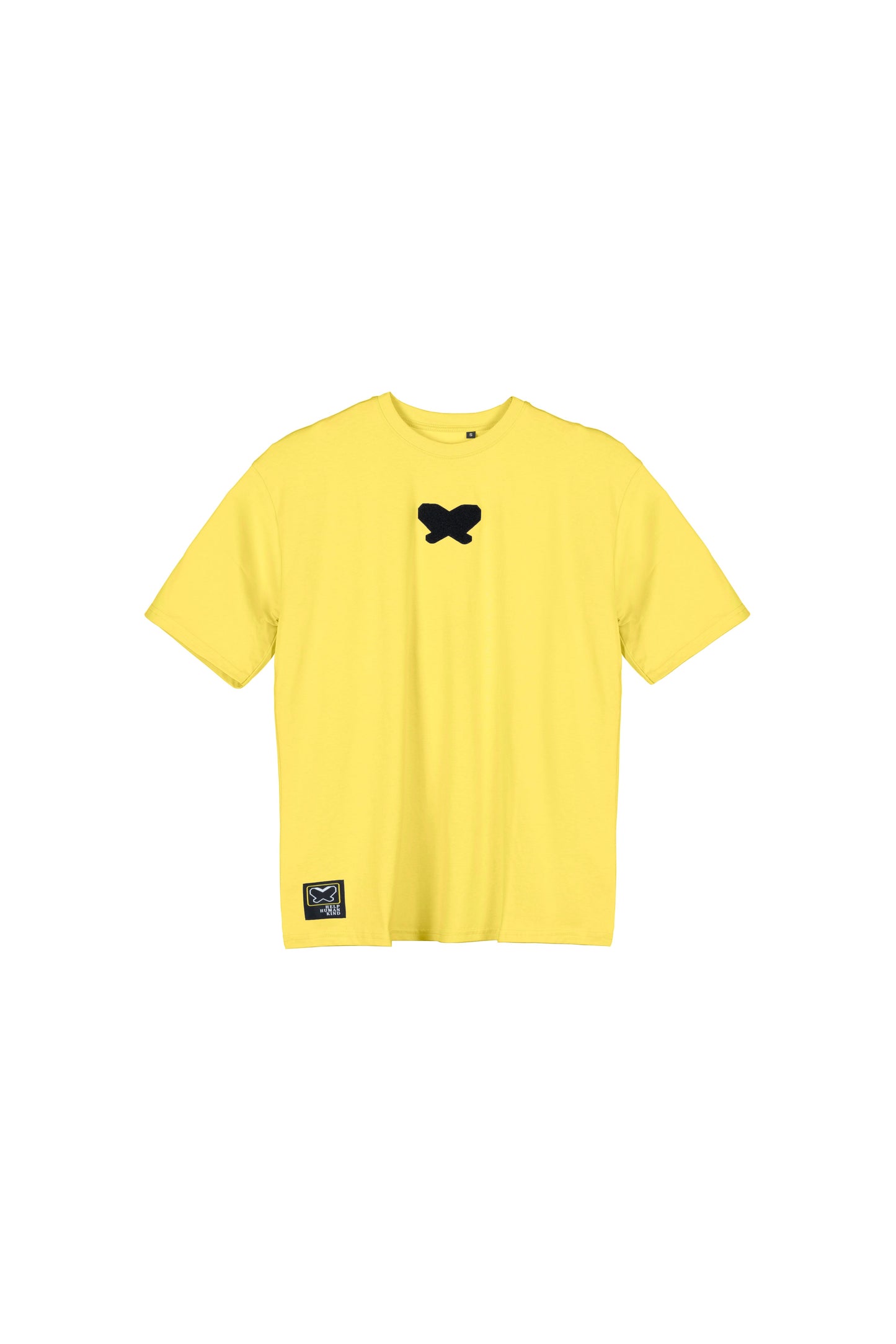 T-shirt in tessuto cotone oversize - Giallo - papilioforpeople