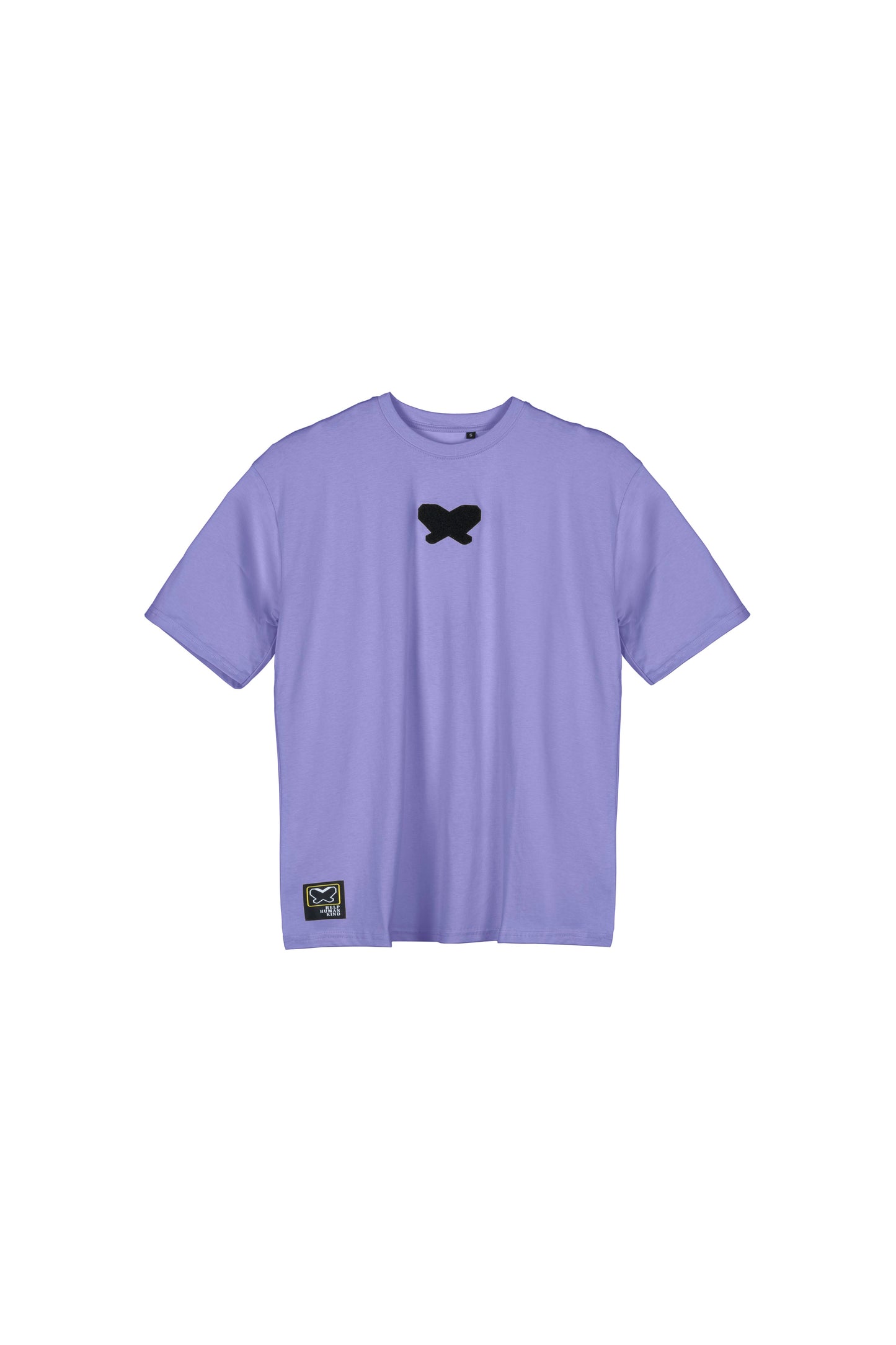 T-shirt in tessuto cotone oversize - Lavanda - papilioforpeople