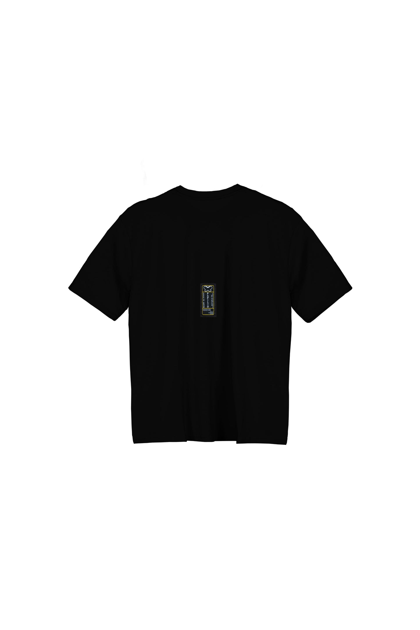 T-shirt in tessuto cotone oversize - Nero - papilioforpeople