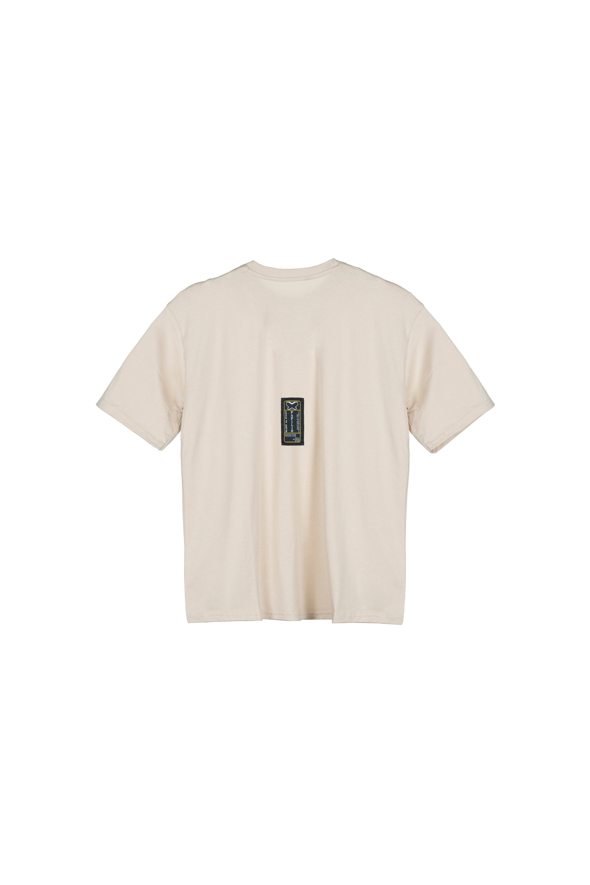 T-shirt in tessuto cotone oversize - Avorio - papilioforpeople