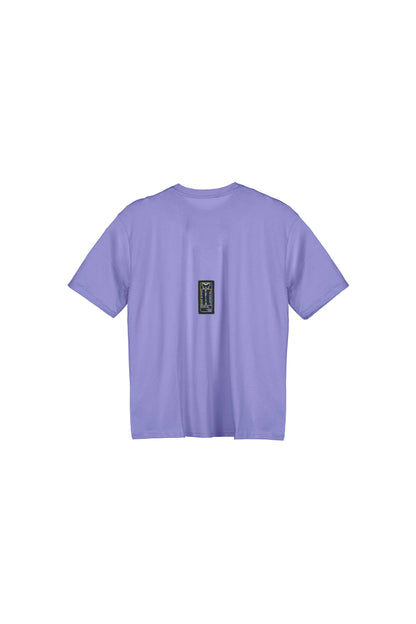 T-shirt in tessuto cotone oversize - Lavanda - papilioforpeople