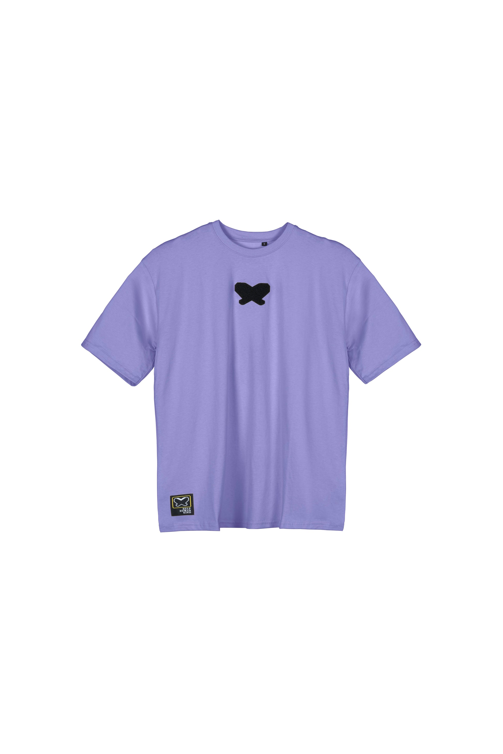 T-shirt in tessuto cotone oversize - Lavanda - papilioforpeople
