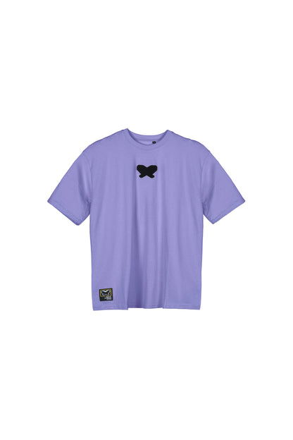 T-shirt in tessuto cotone oversize - Lavanda - papilioforpeople