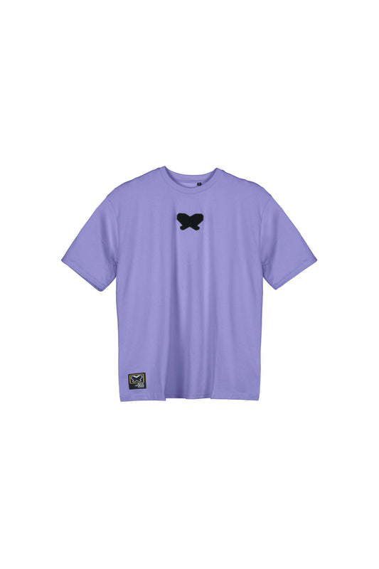 T-shirt in tessuto cotone oversize - Lavanda - papilioforpeople